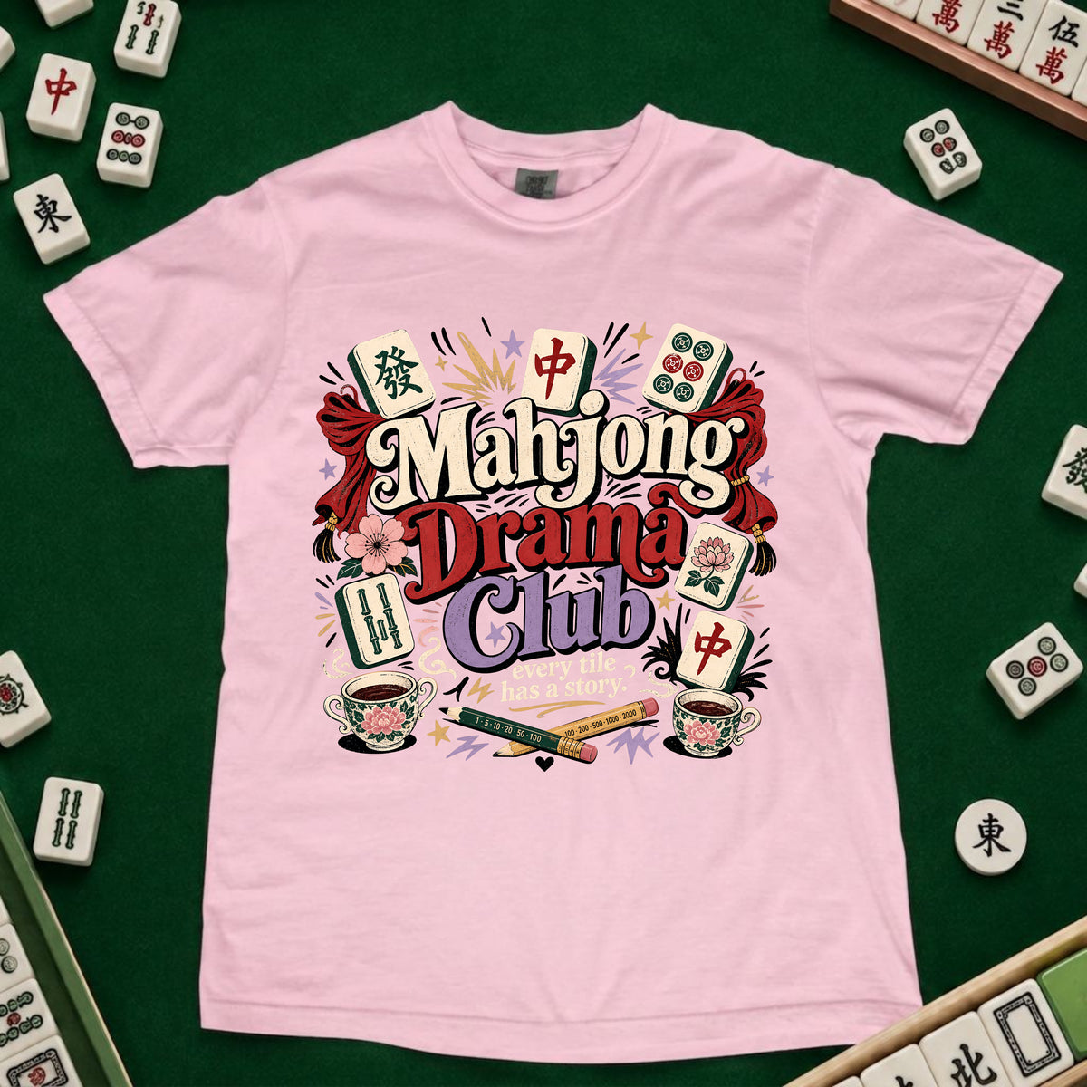Mahjong Drama Club T-Shirt