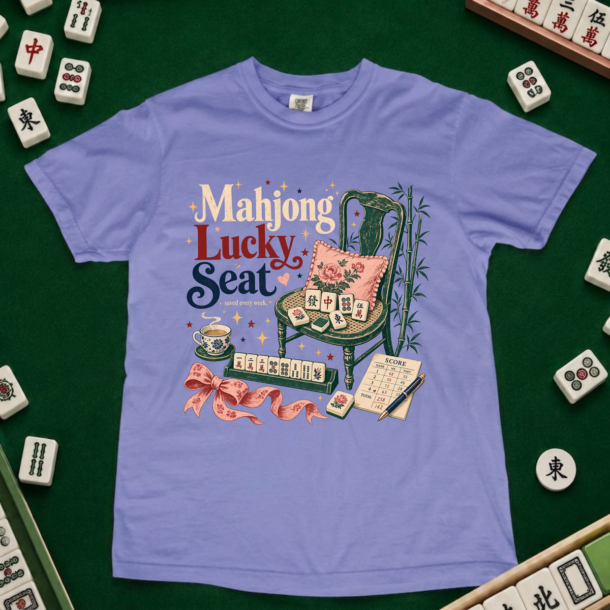 Mahjong Lucky Seat T-Shirt