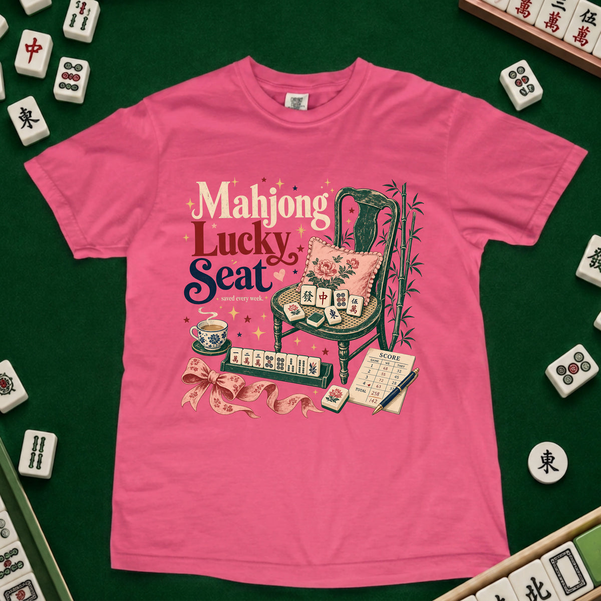 Mahjong Lucky Seat T-Shirt
