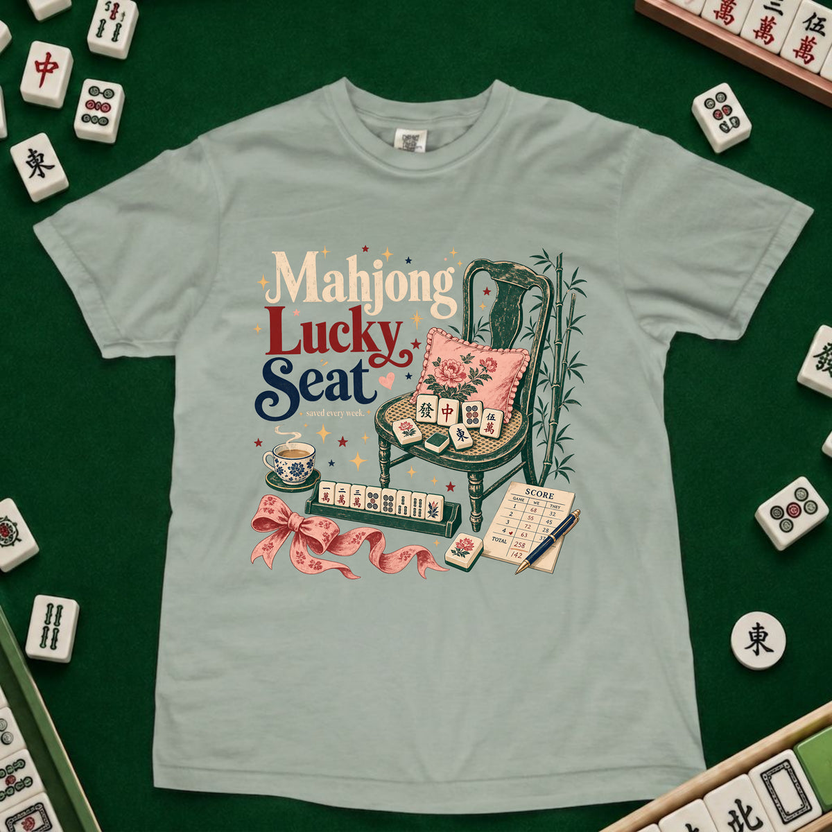 Mahjong Lucky Seat T-Shirt