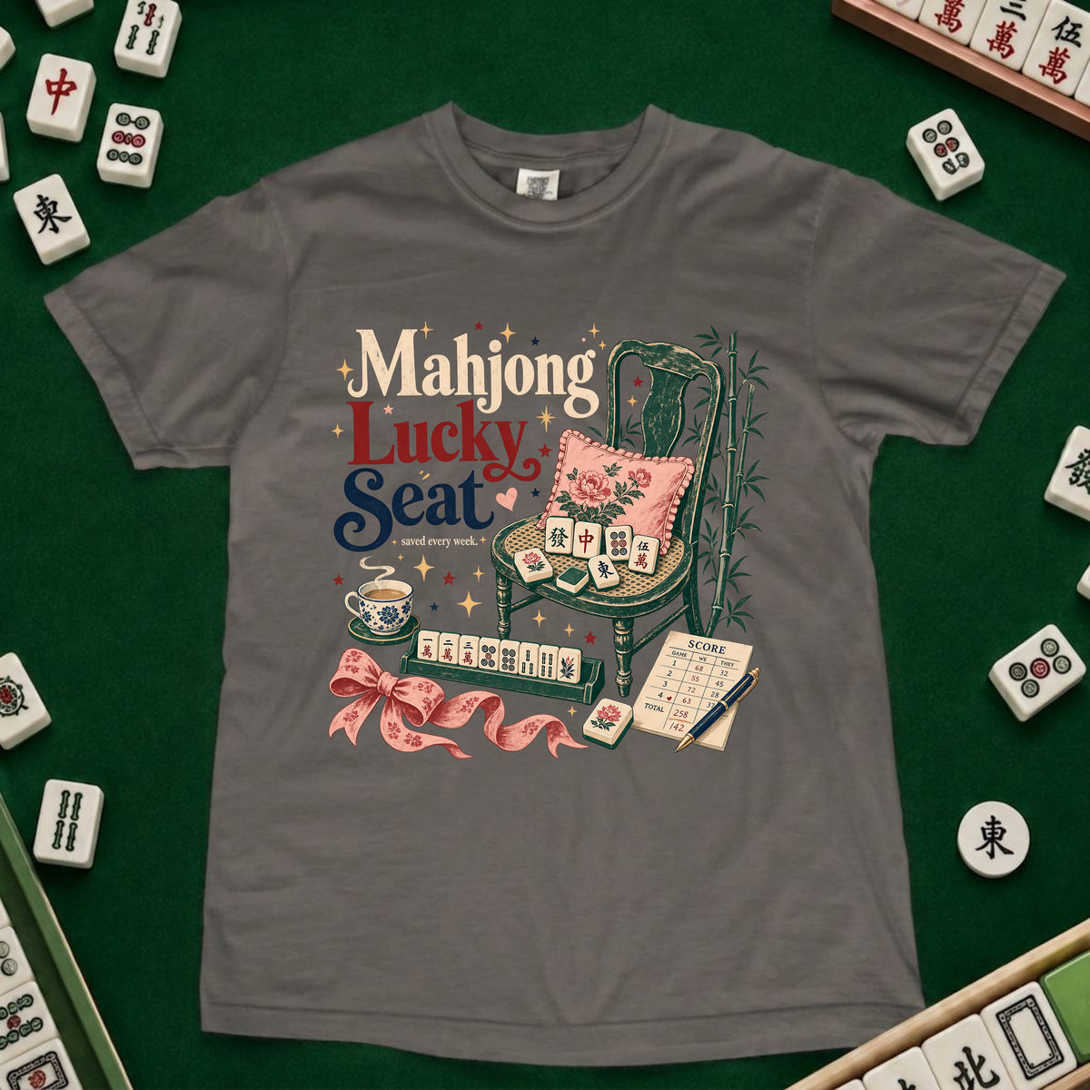 Mahjong Lucky Seat T-Shirt