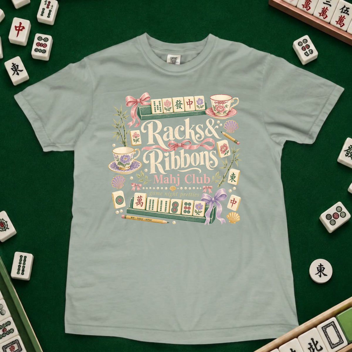 Rack and Ribbons Mahjong T-Shirt
