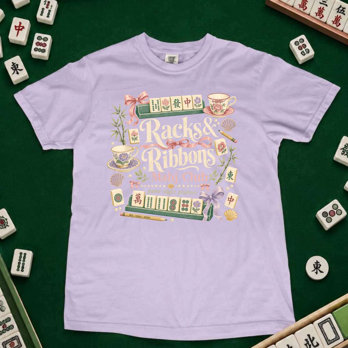 Rack and Ribbons Mahjong T-Shirt