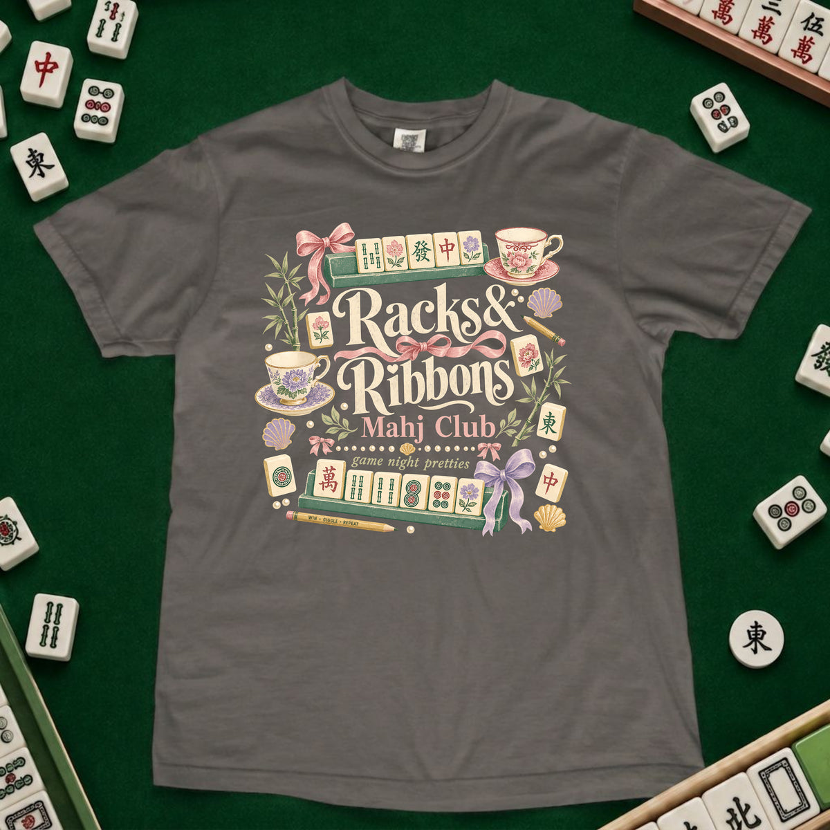 Rack and Ribbons Mahjong T-Shirt