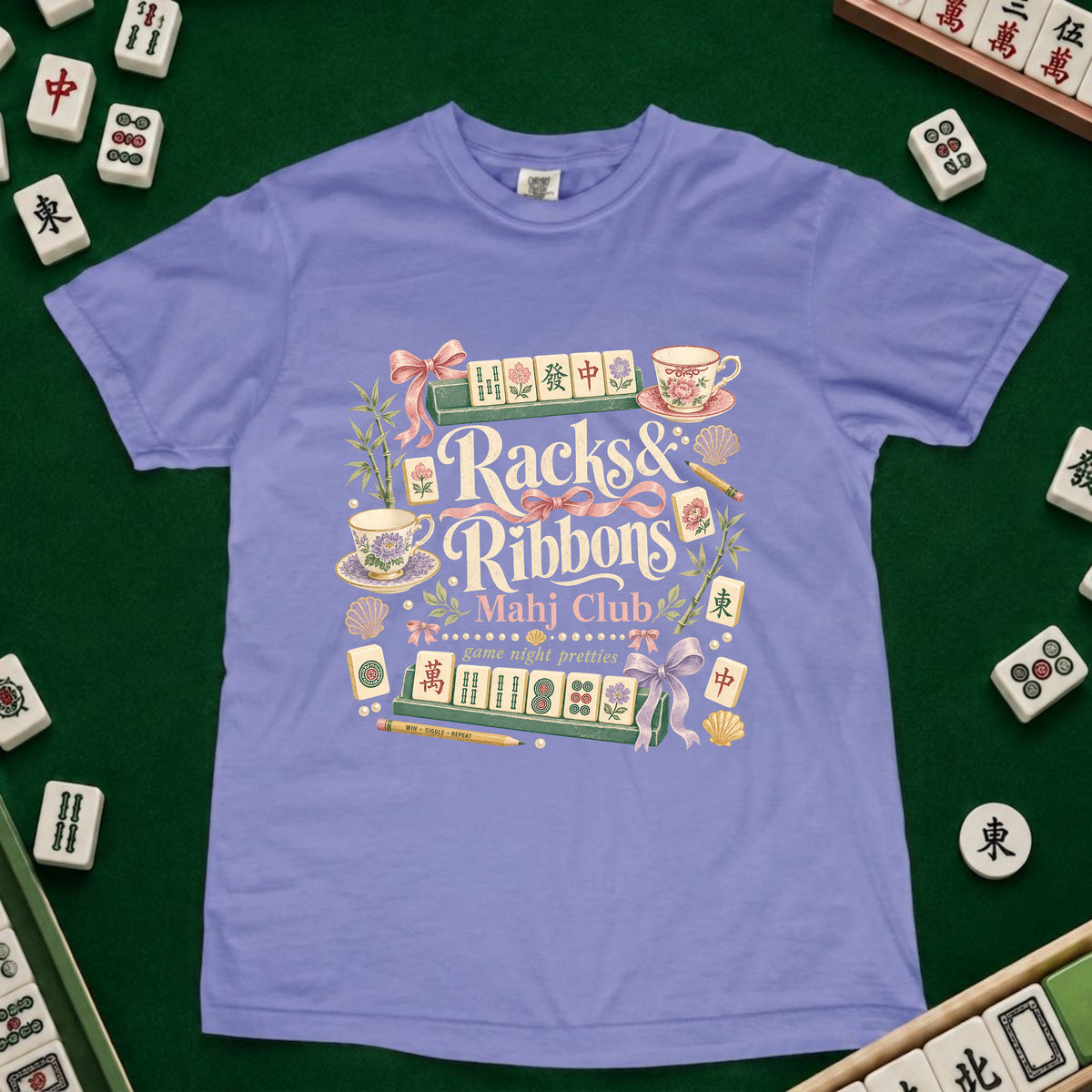 Rack and Ribbons Mahjong T-Shirt