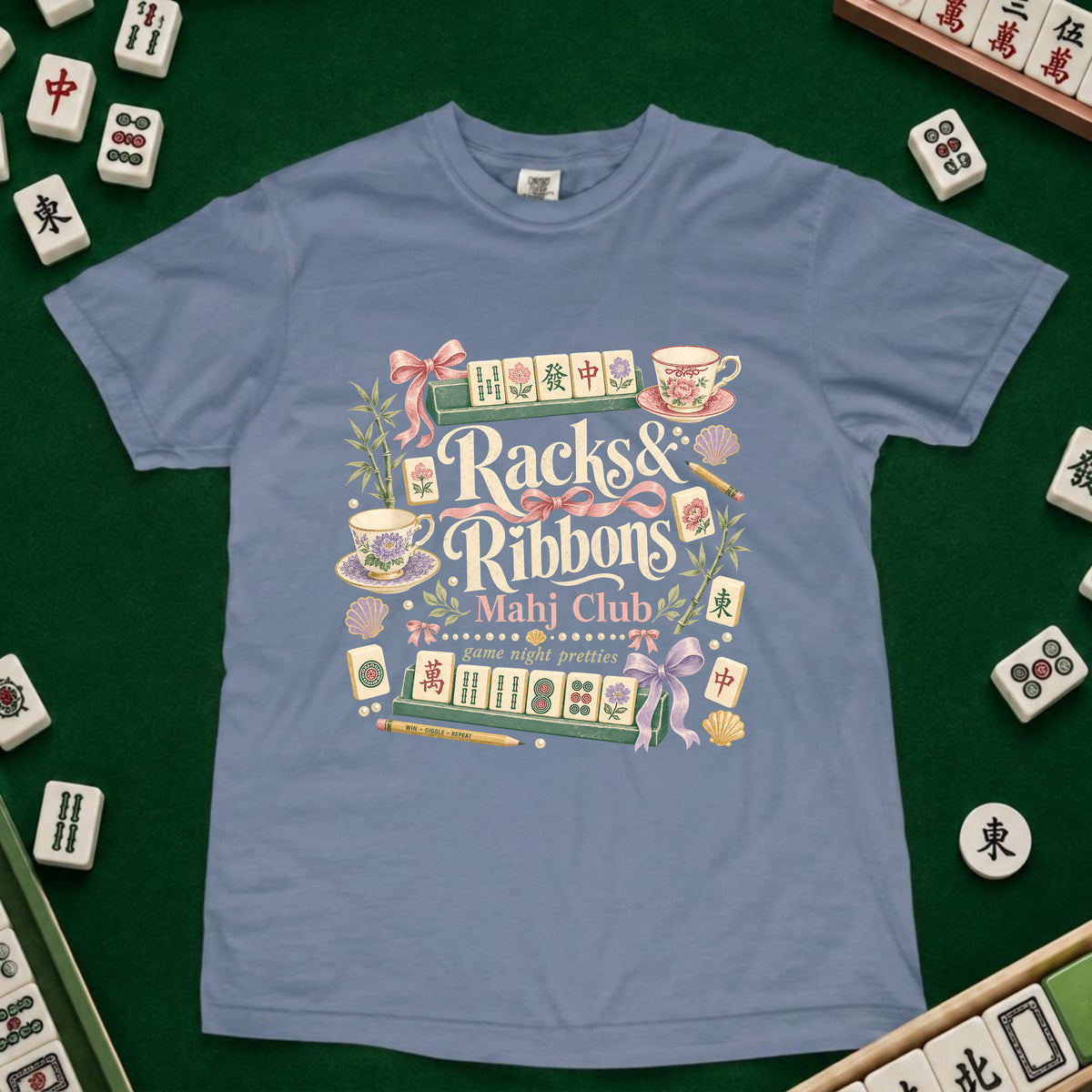 Rack and Ribbons Mahjong T-Shirt