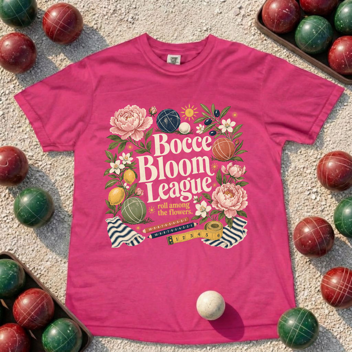 Bocce Bloom League T-Shirt