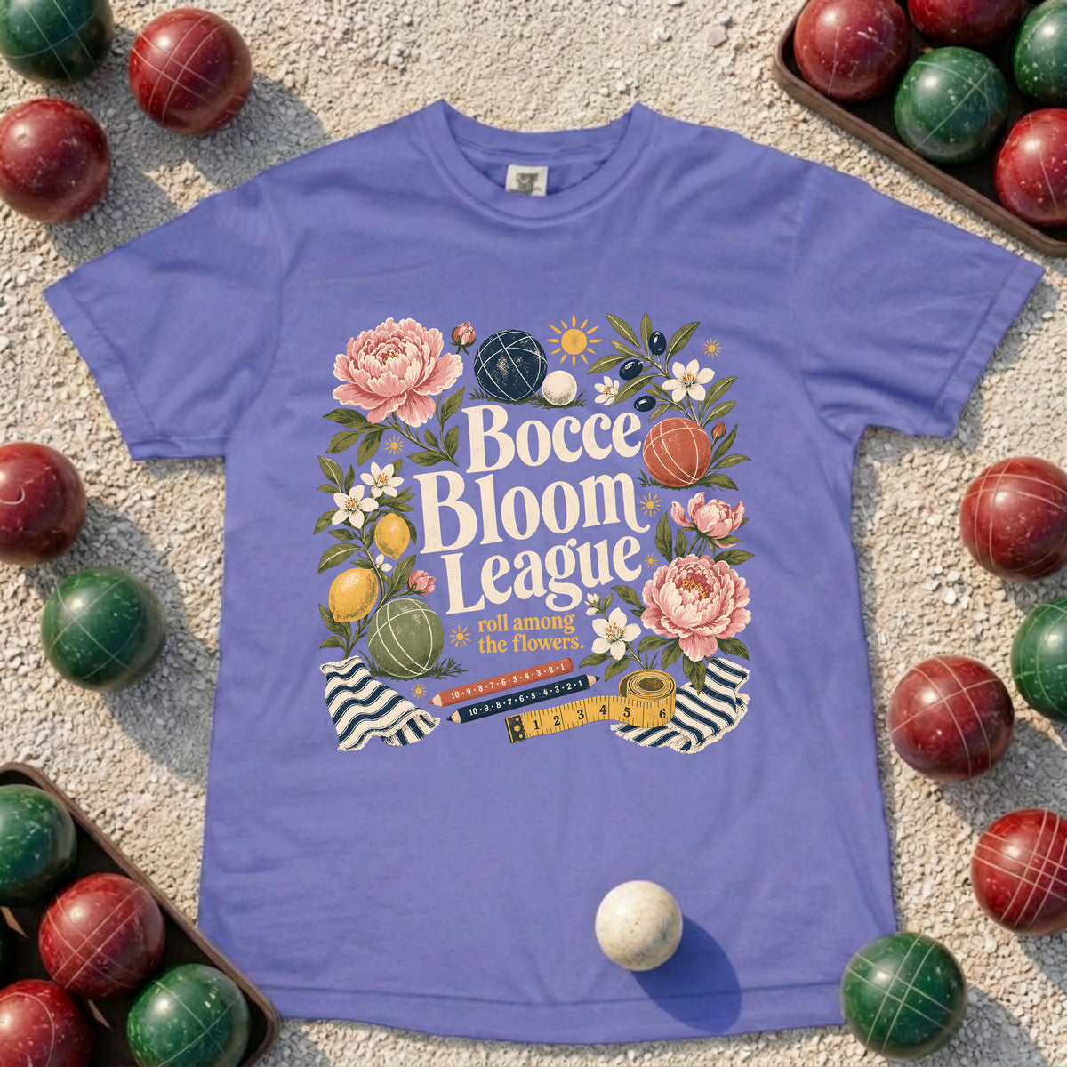 Bocce Bloom League T-Shirt