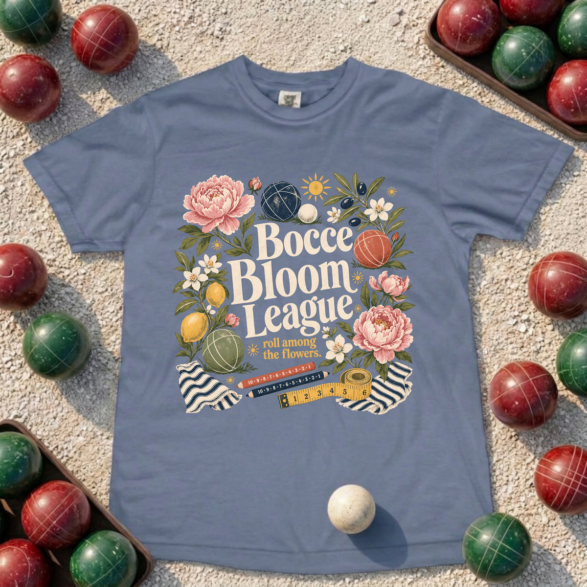 Bocce Bloom League T-Shirt
