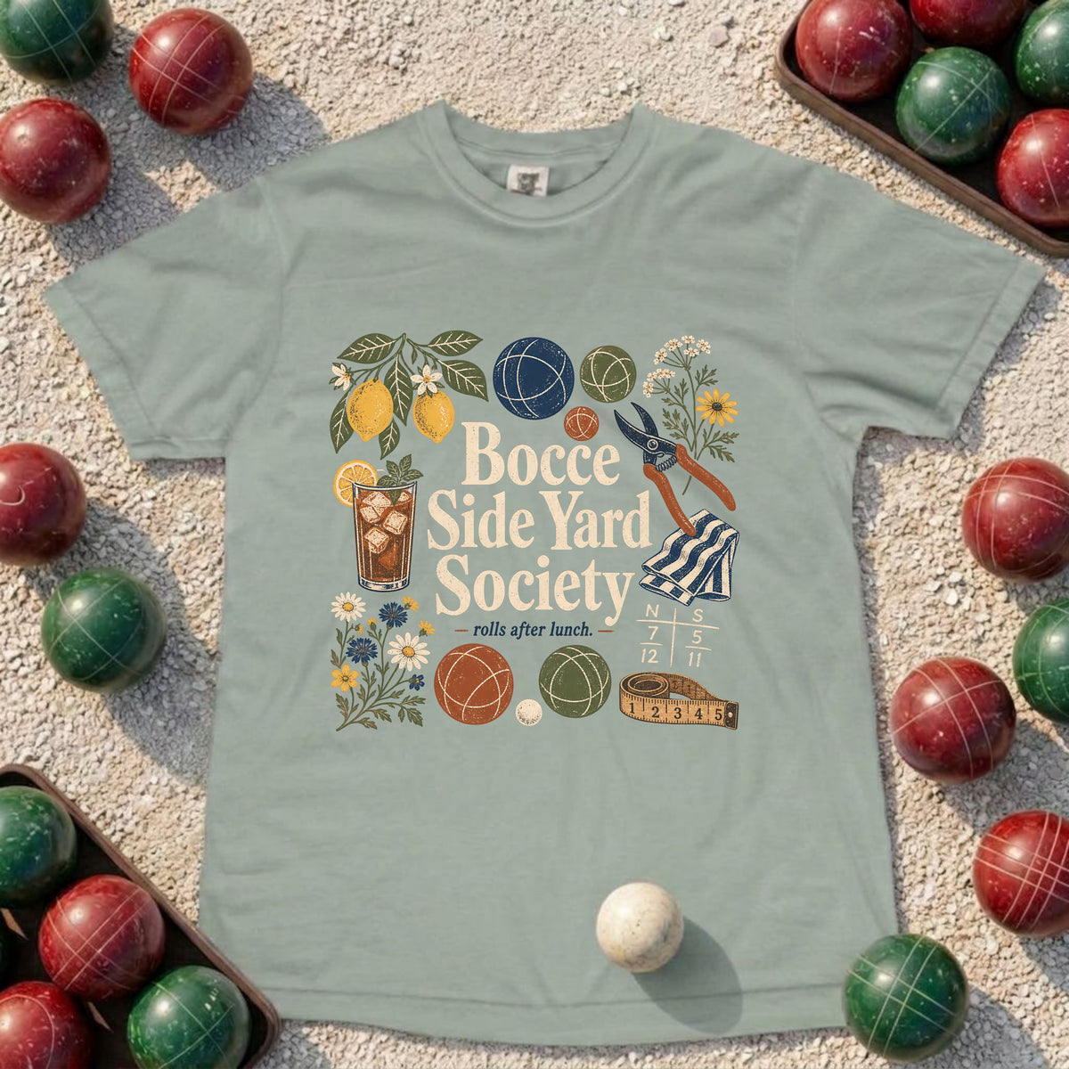 Bocce Side Yard Society T-Shirt