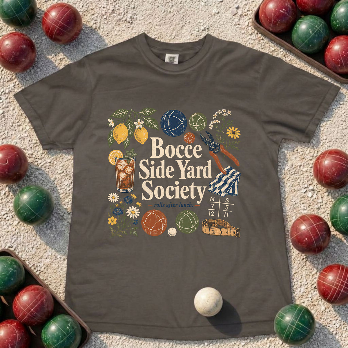 Bocce Side Yard Society T-Shirt
