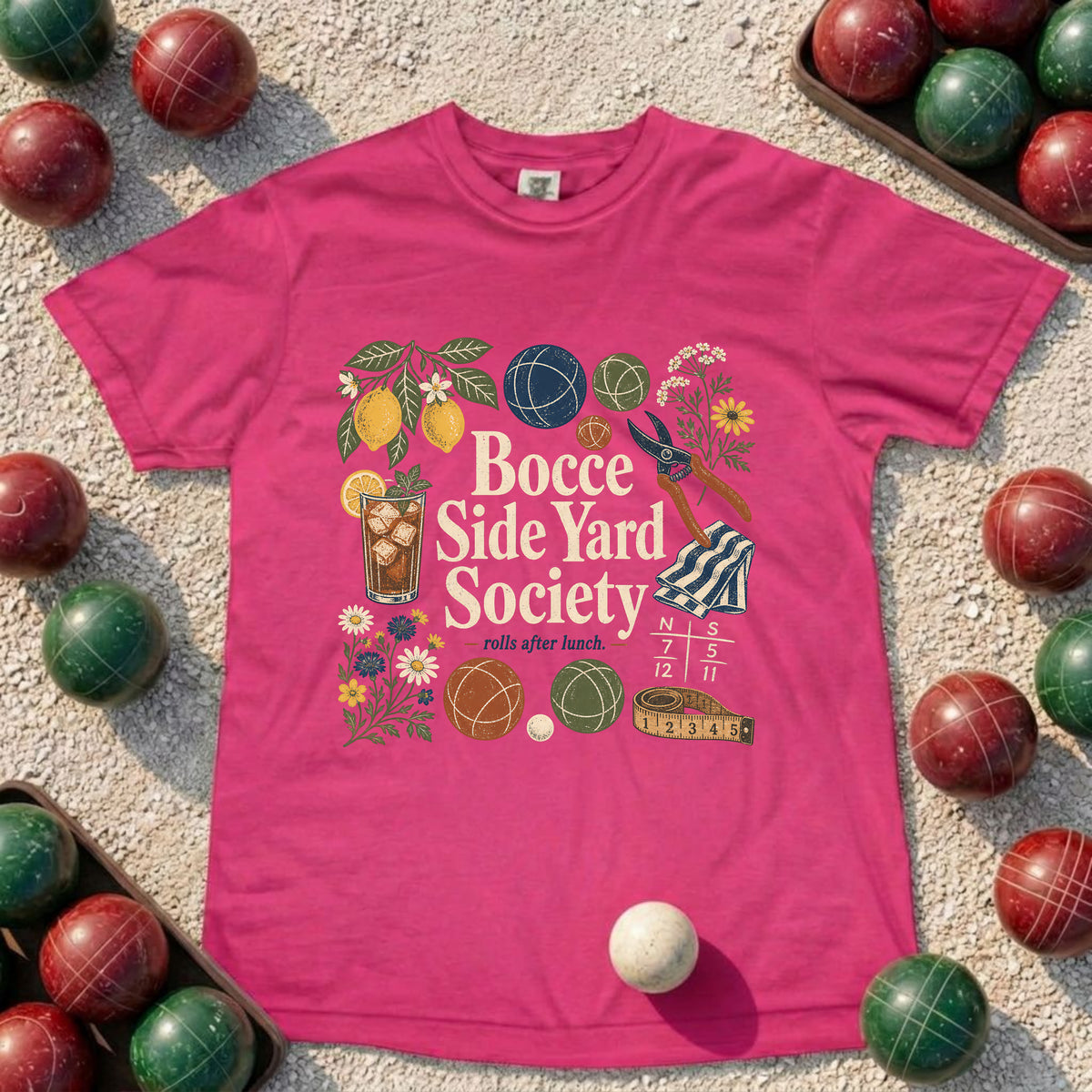 Bocce Side Yard Society T-Shirt