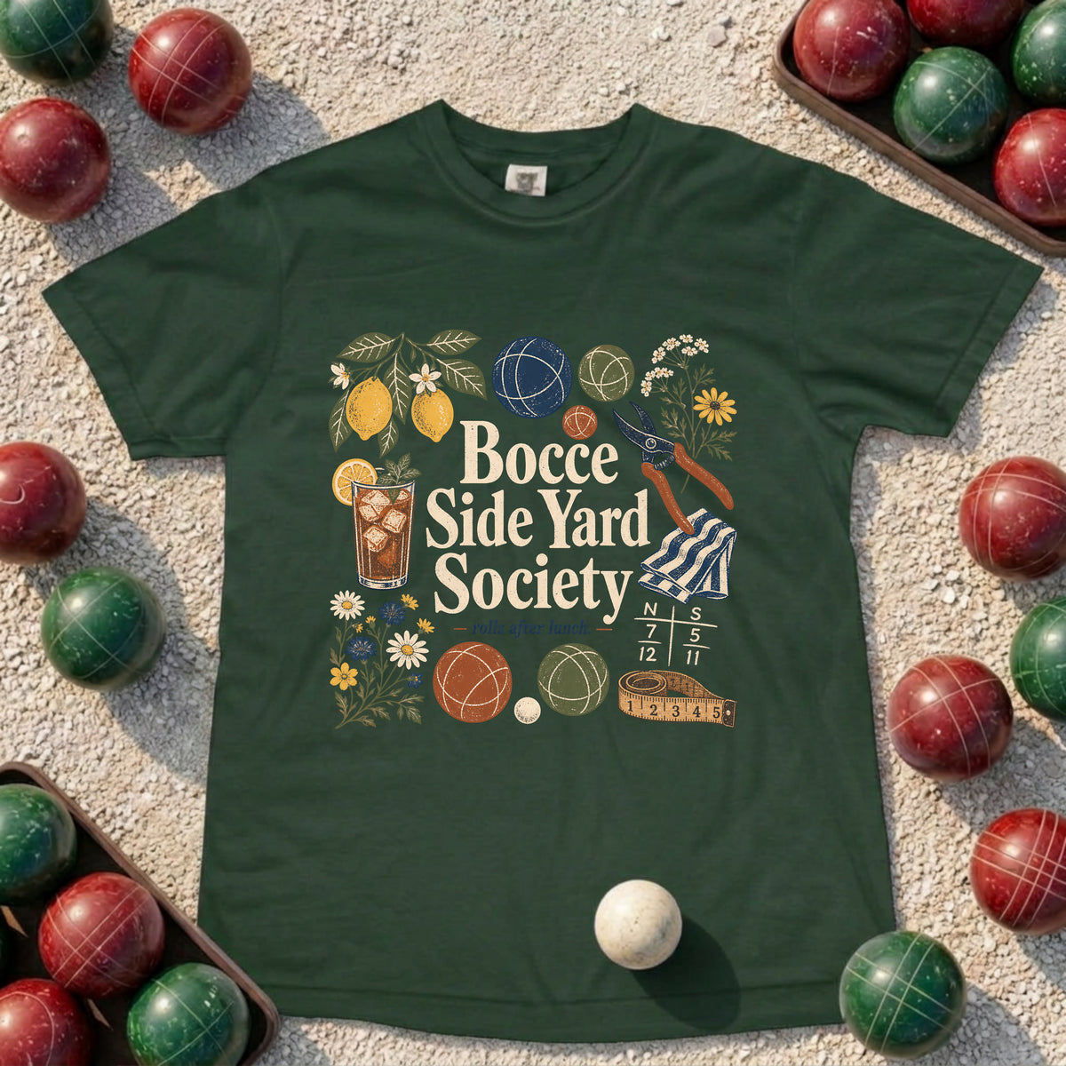 Bocce Side Yard Society T-Shirt