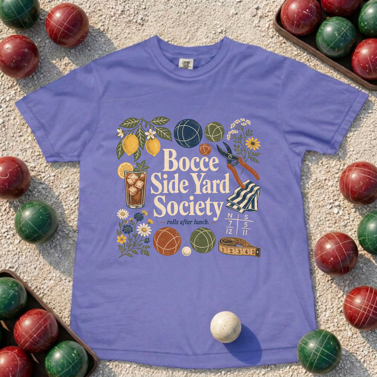 Bocce Side Yard Society T-Shirt