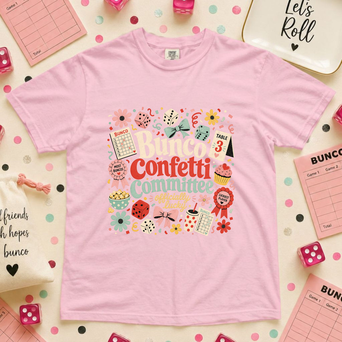 Bunco Confetti Committee T-Shirt