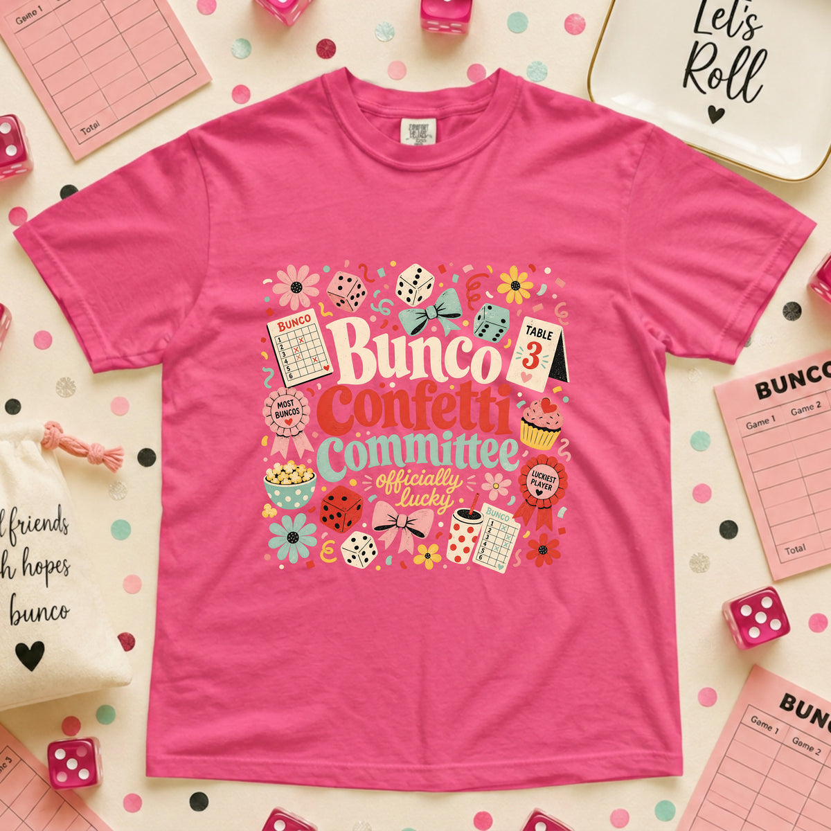 Bunco Confetti Committee T-Shirt