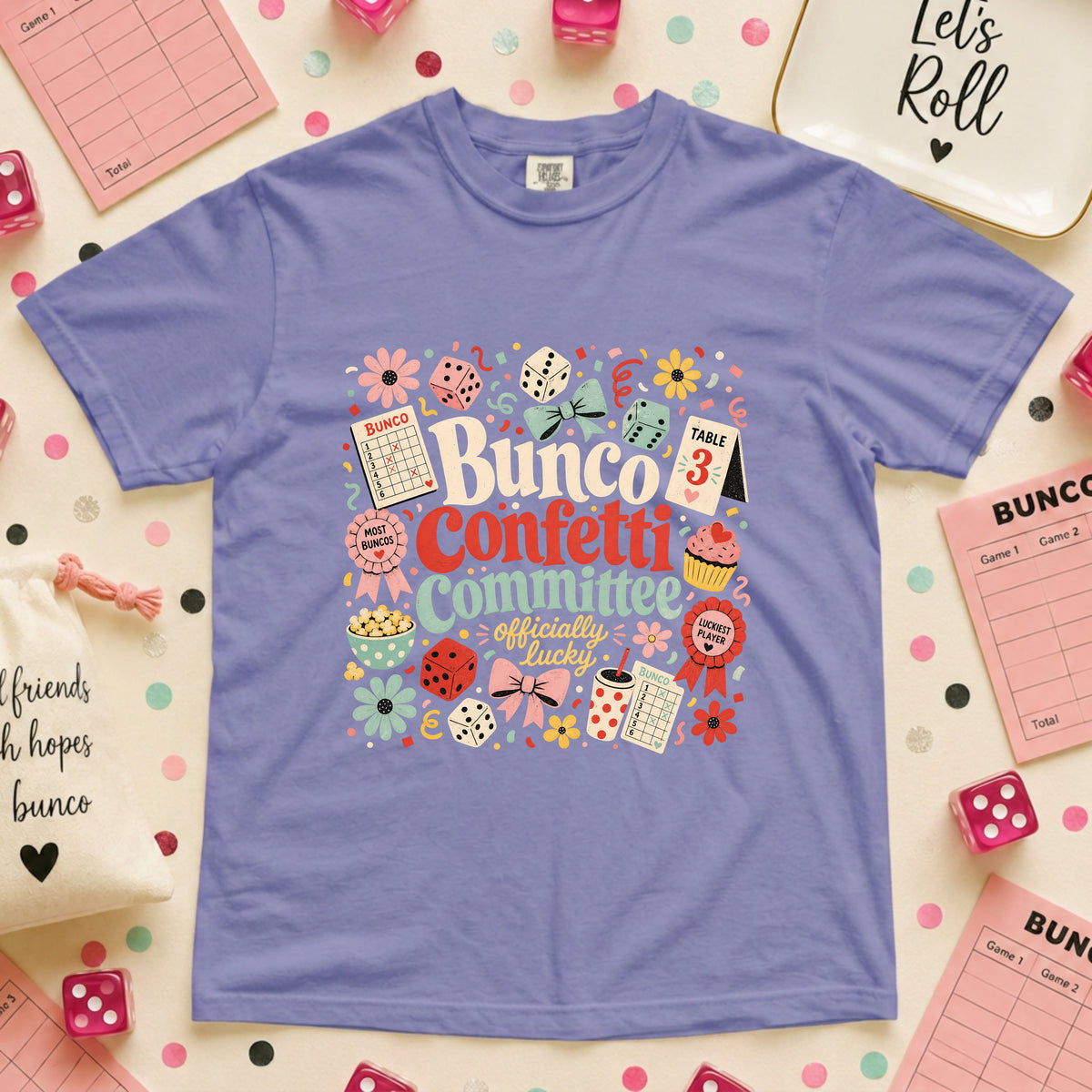 Bunco Confetti Committee T-Shirt