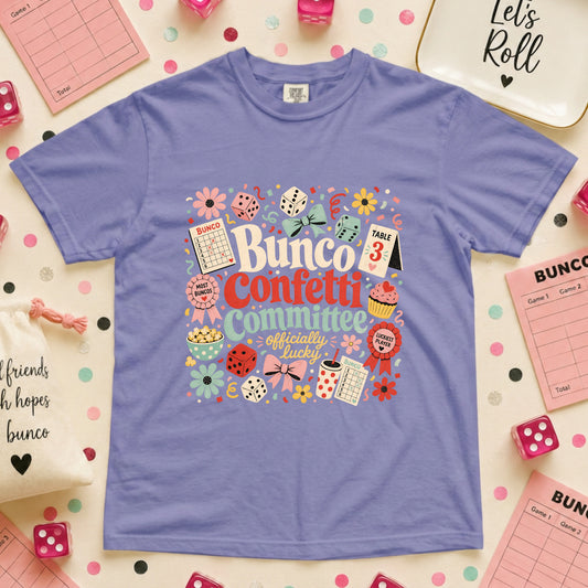 Bunco Confetti Committee T-Shirt