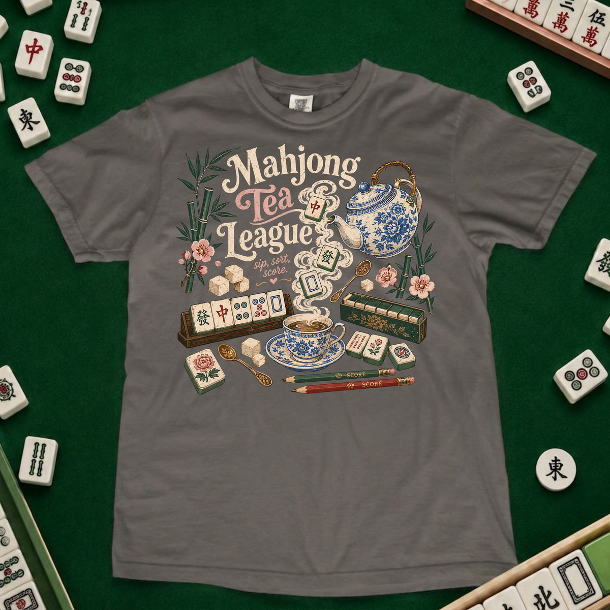 Mahjong Tea League T-shirt