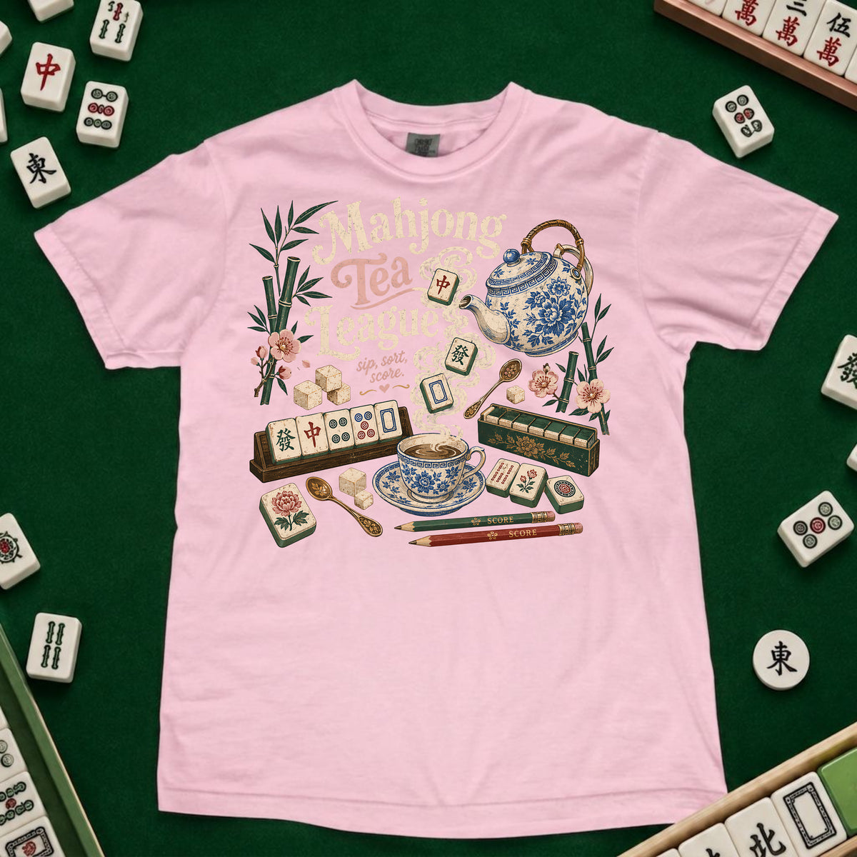 Mahjong Tea League T-shirt