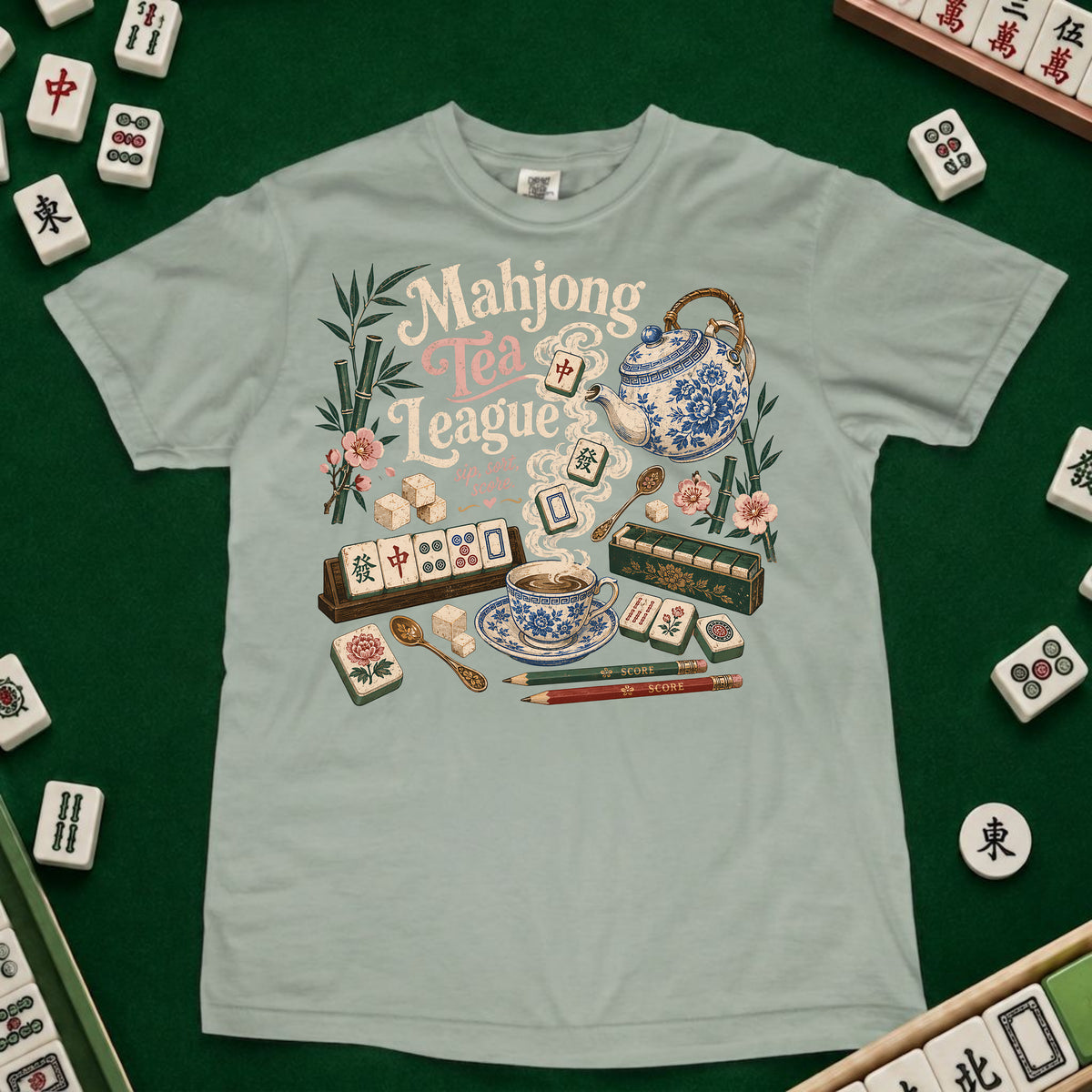 Mahjong Tea League T-shirt