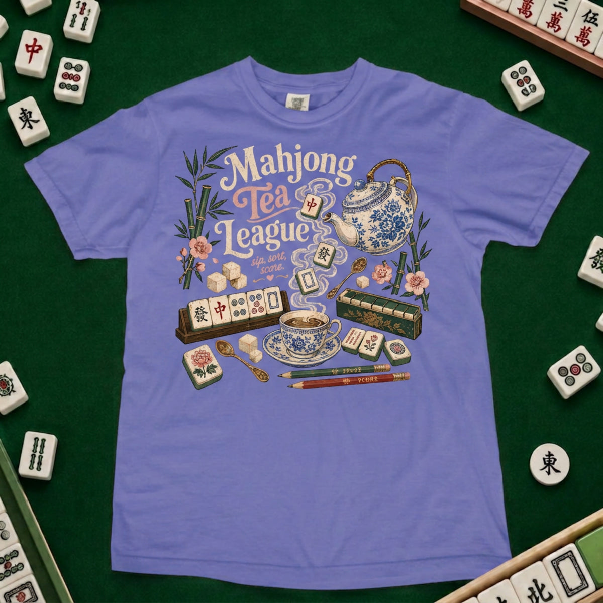 Mahjong Tea League T-shirt